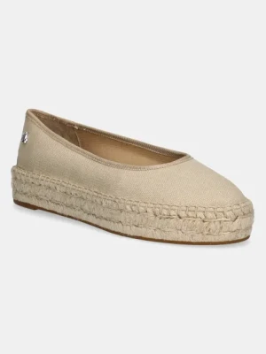 Lauren Ralph Lauren espadryle Luize Ballet kolor beżowy na koturnie 802959187008