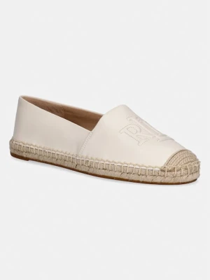 Lauren Ralph Lauren espadryle skórzane Cameryn Lg 2 beżowy