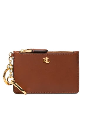 Lauren Ralph Lauren Etui na karty kredytowe Zip Card Cas 432876731001 Brązowy