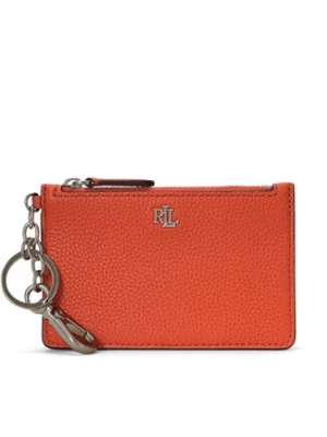 Lauren Ralph Lauren Etui na karty kredytowe Zip Card Cas 432947628008 Pomarańczowy