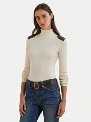 LAUREN RALPH LAUREN Golf 200951386001 Écru Slim Fit Kremowy