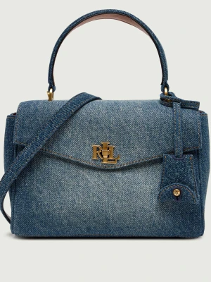 LAUREN RALPH LAUREN Jeansowy kuferek Farrah | z dodatkiem skóry