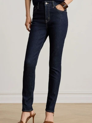 Lauren Ralph Lauren jeansy skinny damskie granatowy