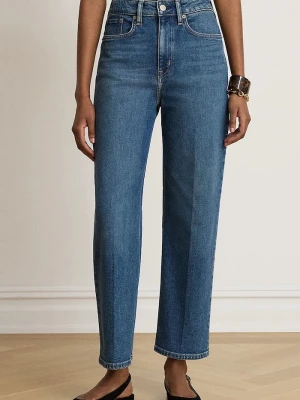 Lauren Ralph Lauren jeansy straight damskie niebieski