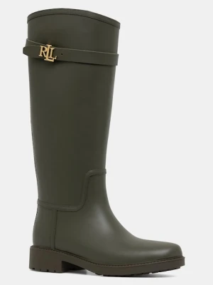 Lauren Ralph Lauren kalosze Portiah damskie kolor zielony 802980678003