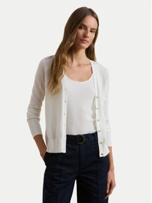 LAUREN RALPH LAUREN Kardigan 200831710002 Biały Slim Fit