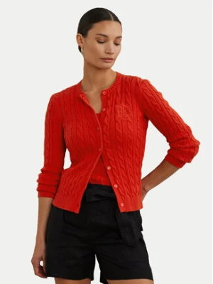 LAUREN RALPH LAUREN Kardigan 200932225010 Czerwony Slim Fit