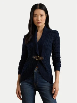 LAUREN RALPH LAUREN Kardigan 200P03473001 Granatowy Regular Fit
