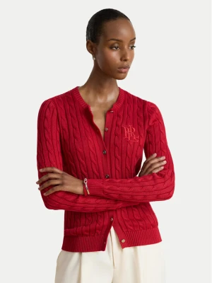 LAUREN RALPH LAUREN Kardigan 200P14040503 Czerwony Regular Fit