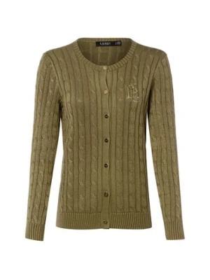 Lauren Ralph Lauren Kardigan damski Kobiety Bawełna zielony,