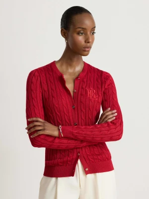 LAUREN RALPH LAUREN Kardigan Ralhan | Slim Fit czerwony