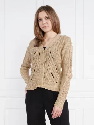 LAUREN RALPH LAUREN Kardigan | Regular Fit | z dodatkiem lnu