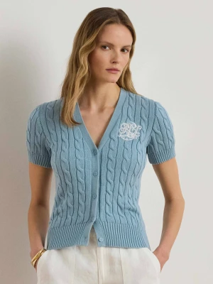 LAUREN RALPH LAUREN Kardigan | Slim Fit błękitny