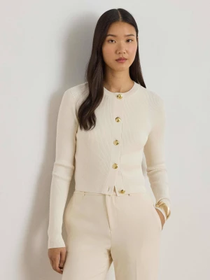 LAUREN RALPH LAUREN Kardigan | Slim Fit kremowy