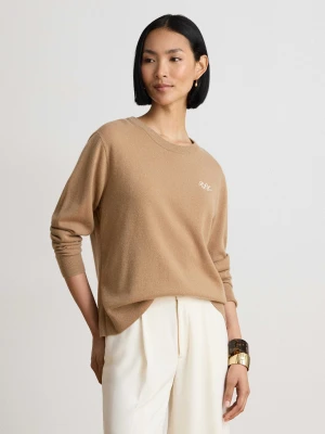 LAUREN RALPH LAUREN Kaszmirowy sweter | Relaxed fit camel