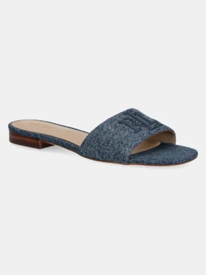 Lauren Ralph Lauren klapki Everley Sld damskie kolor niebieski 802966836001