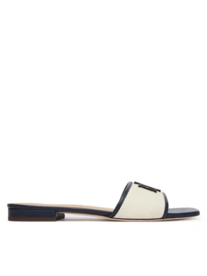 LAUREN RALPH LAUREN Klapki Everley Sld2 802P04395001 Écru