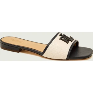 LAUREN RALPH LAUREN Klapki EVERLEY | z dodatkiem skóry