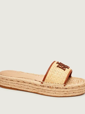 LAUREN RALPH LAUREN Klapki POLLY | z dodatkiem skóry