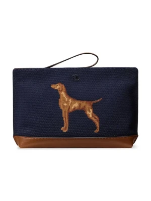 Lauren Ralph Lauren kosmetyczka damska bawełniana granatowy