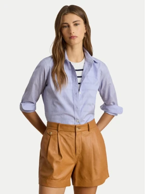 LAUREN RALPH LAUREN Koszula 200940254002 Błękitny Straight Fit Niebieski jasny