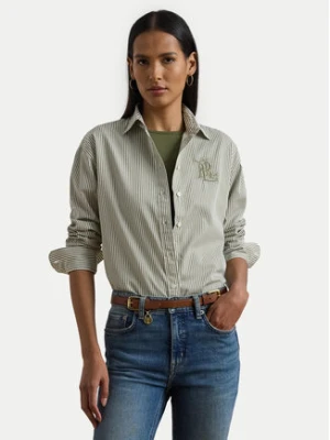 LAUREN RALPH LAUREN Koszula 200963670001 Zielony Relaxed Fit