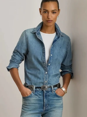 Lauren Ralph Lauren koszula bawełniana jeansowa