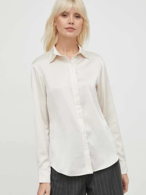 Lauren Ralph Lauren koszula damska kolor beżowy regular z kołnierzykiem klasycznym 200918715