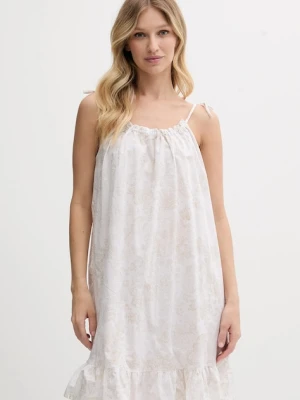Lauren Ralph Lauren koszula nocna bawełniana damska kolor beżowy bawełniana ILN22426