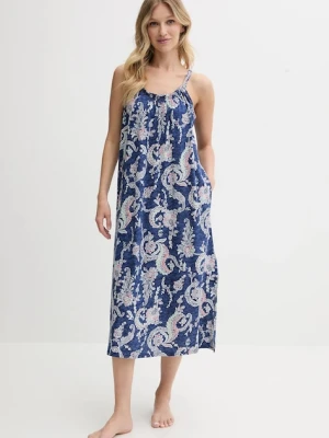 Lauren Ralph Lauren koszula nocna damska kolor granatowy ILN02433