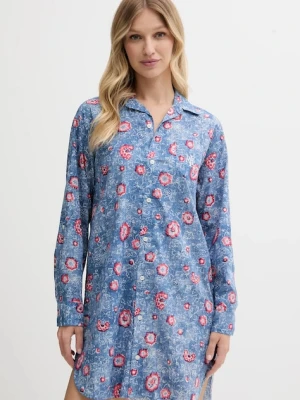 Lauren Ralph Lauren koszula nocna damska kolor niebieski ILN32429