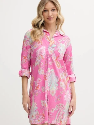 Lauren Ralph Lauren koszula nocna damska kolor różowy ILN32424