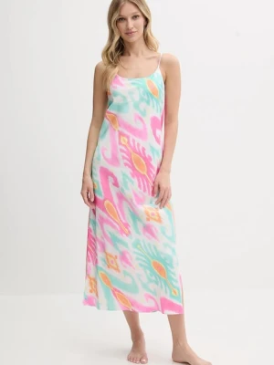 Lauren Ralph Lauren koszula nocna damska kolor różowy satynowa ILN02425