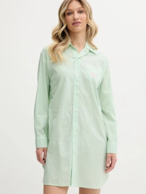 Lauren Ralph Lauren koszula nocna damska kolor zielony ILN32415