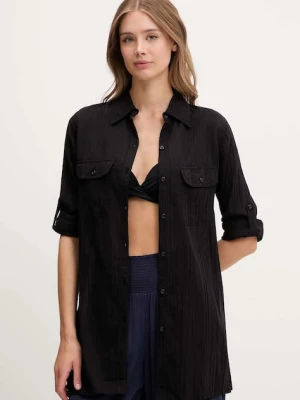 Zdjęcie produktu Lauren Ralph Lauren koszula plażowa bawełniana kolor czarny
