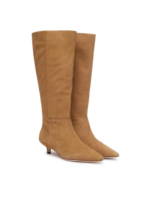 LAUREN RALPH LAUREN Kozaki Frncsa Tl Hl 802P15726003 Brązowy jasny