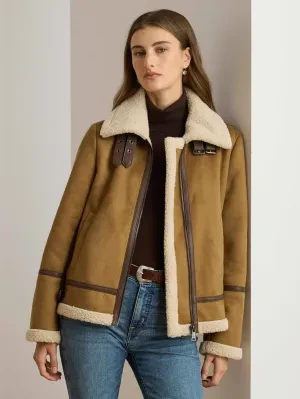 LAUREN RALPH LAUREN Kożuch | Regular Fit | shearling