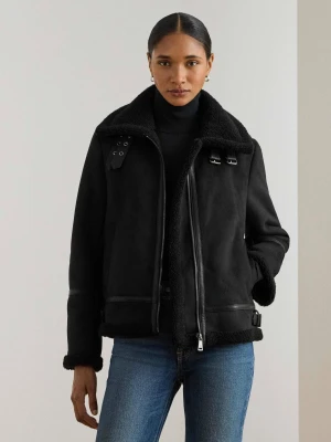 LAUREN RALPH LAUREN Kożuch | Regular Fit | shearling czarny