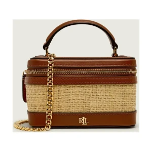 LAUREN RALPH LAUREN Kuferek HALLEE | z dodatkiem skóry