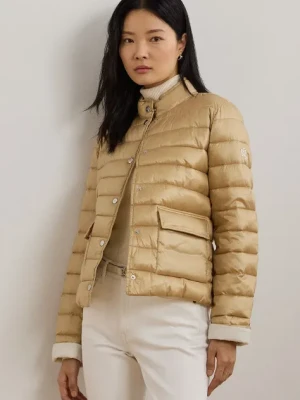 Lauren Ralph Lauren kurtka puchowa damska kolor beżowy zimowa 297967137