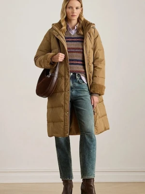 Lauren Ralph Lauren kurtka puchowa kolor beżowy zimowa 297P04130
