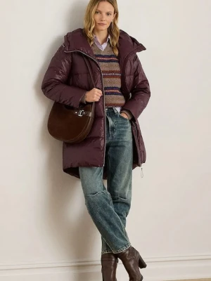 Lauren Ralph Lauren kurtka puchowa kolor bordowy zimowa 297P04101