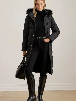 Lauren Ralph Lauren kurtka puchowa kolor czarny przejściowa 297P04097