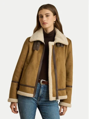 LAUREN RALPH LAUREN Kurtka z imitacji skóry 297P04122002 Brązowy Regular Fit