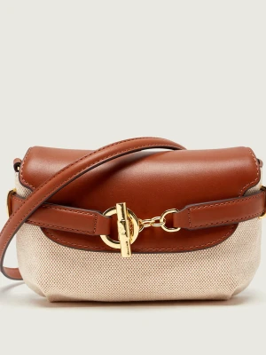 LAUREN RALPH LAUREN Listonoszka Blaike | z dodatkiem skóry brązowy