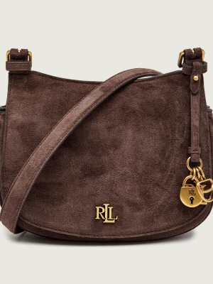 LAUREN RALPH LAUREN Listonoszka Marcy | zamsz brązowy