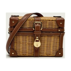 LAUREN RALPH LAUREN Listonoszka Tanner | z dodatkiem skóry