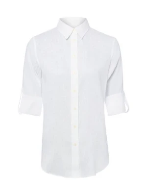 Lauren Ralph Lauren Lniana bluzka damska Kobiety len niebieski jednolity,