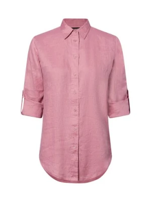 Lauren Ralph Lauren Lniana bluzka damska Kobiety len różowy jednolity,