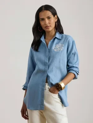 LAUREN RALPH LAUREN Lniana koszula | Loose fit